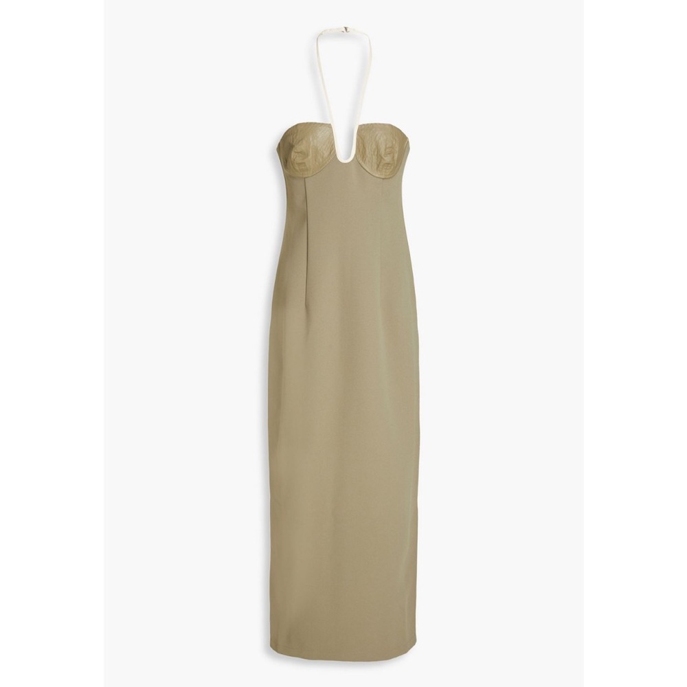 Paris Georgia Nassia Crepe Halterneck Midi Dress